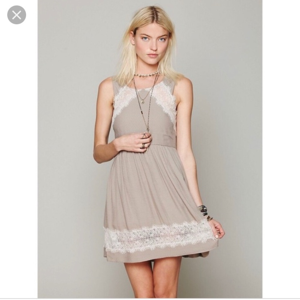 NWT Free People Georgia dress in Tea sz 4